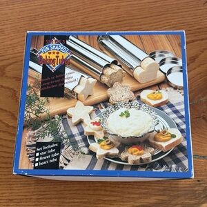 Set of 3 Baking Tubes for Bread and cakes - Star, Flower, Heart with box